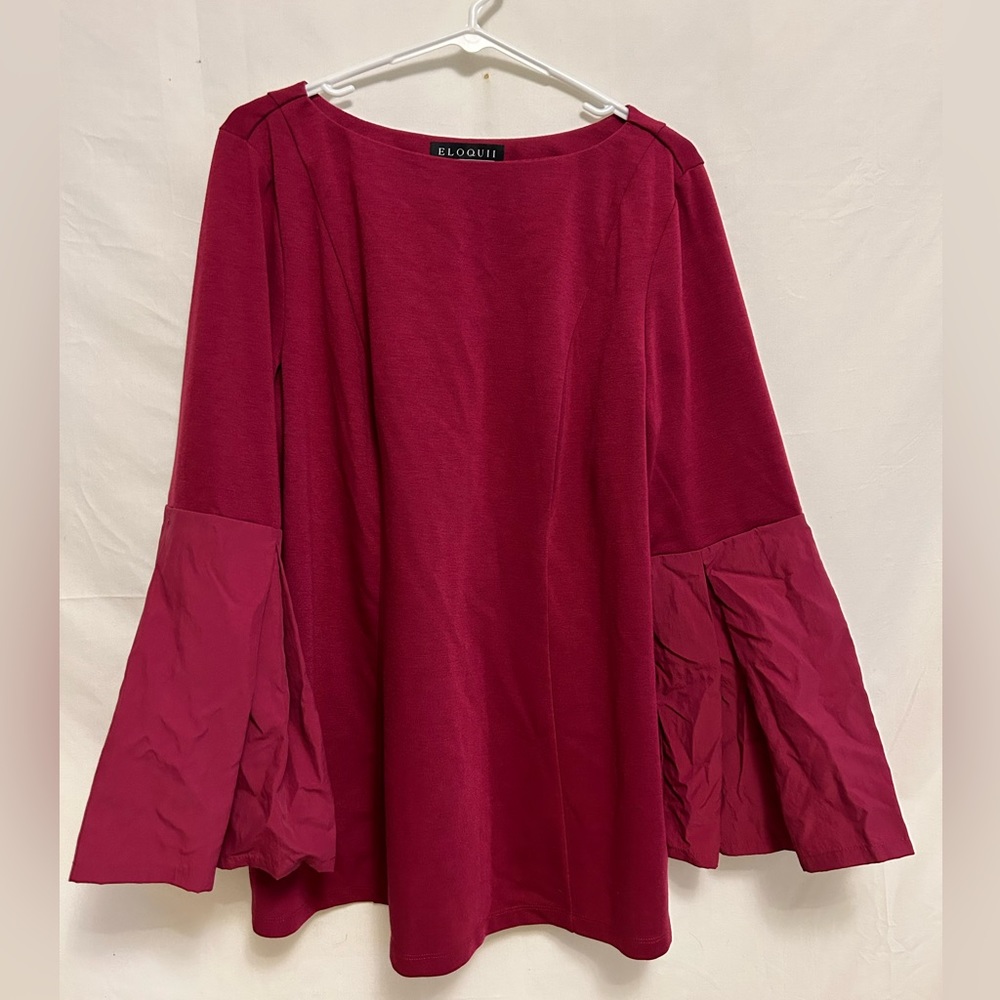 Eloquii Flare‎ Bell Sleeve Blouse Size 16